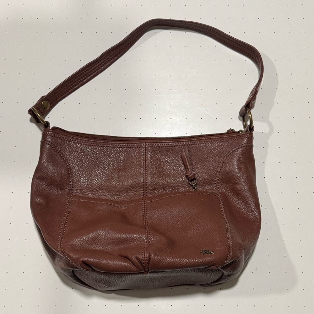 The Sak Brown Leather Shoulder Bag